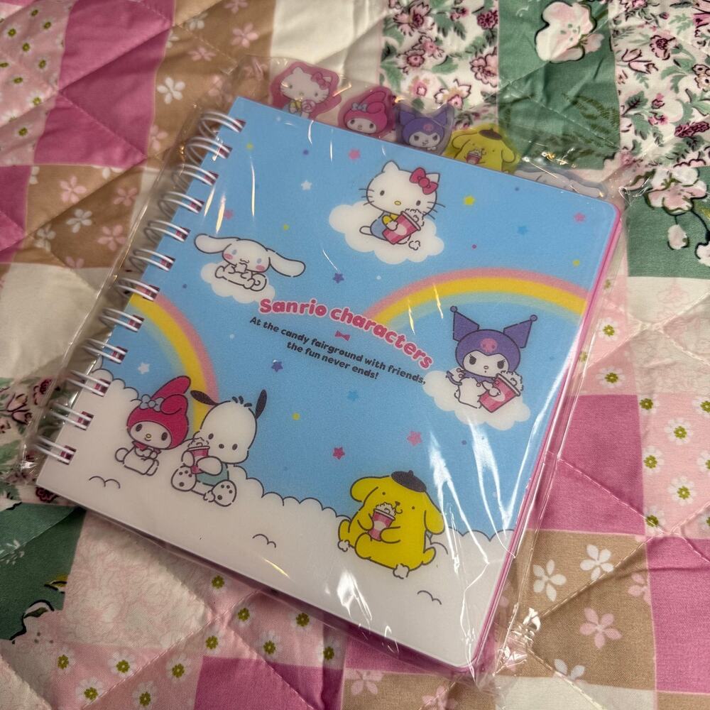 NWT Sanrio Characters Mini Notebook Kawaii Spiral Memo Pad Cute